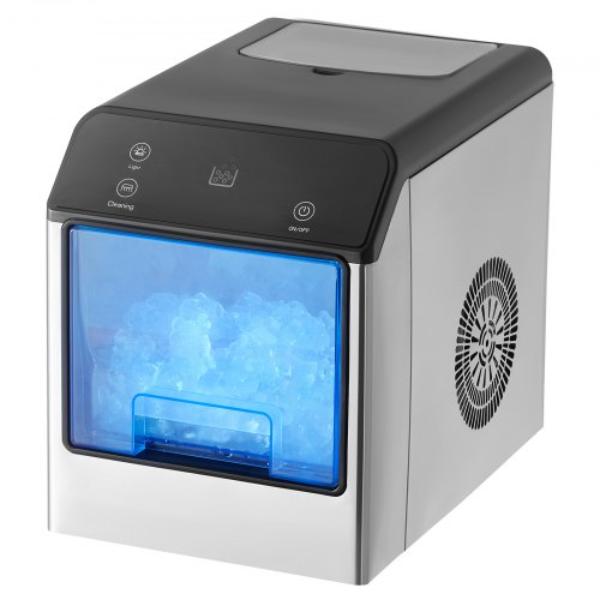 Picture of Vevor JJBTMSZBJBXGN5LBNV1 Nugget Ice Maker - 33 lbs per 24 Hour Pebble Ice Maker - Stainless Steel Ice Machine - Chewable Ice Maker with Ice Scoop & Drip Tray