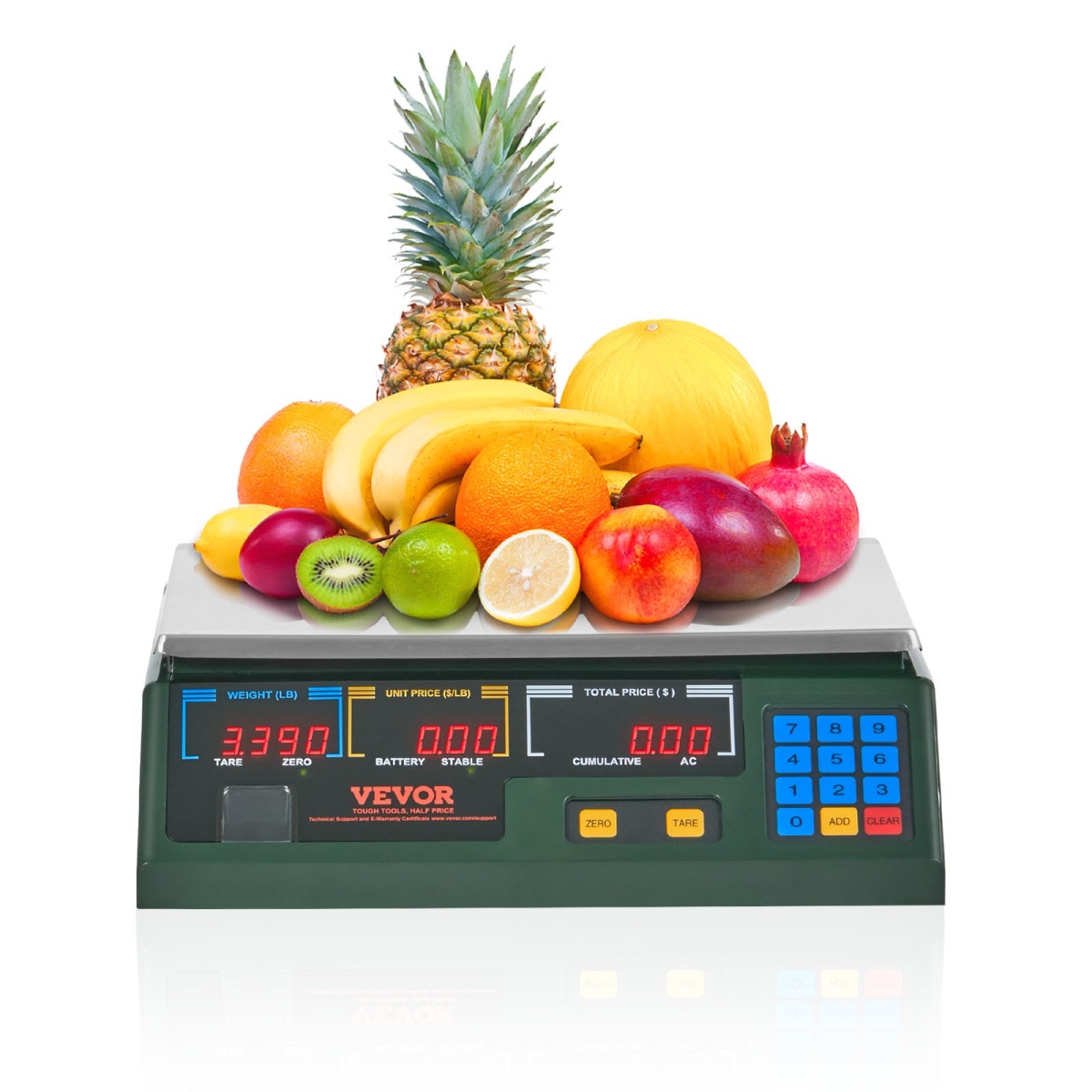 Picture of Vevor DZJJC66BCDCDEUZOVV1 Electronic Price Computing 66 lbs Digital Deli Weight Scales