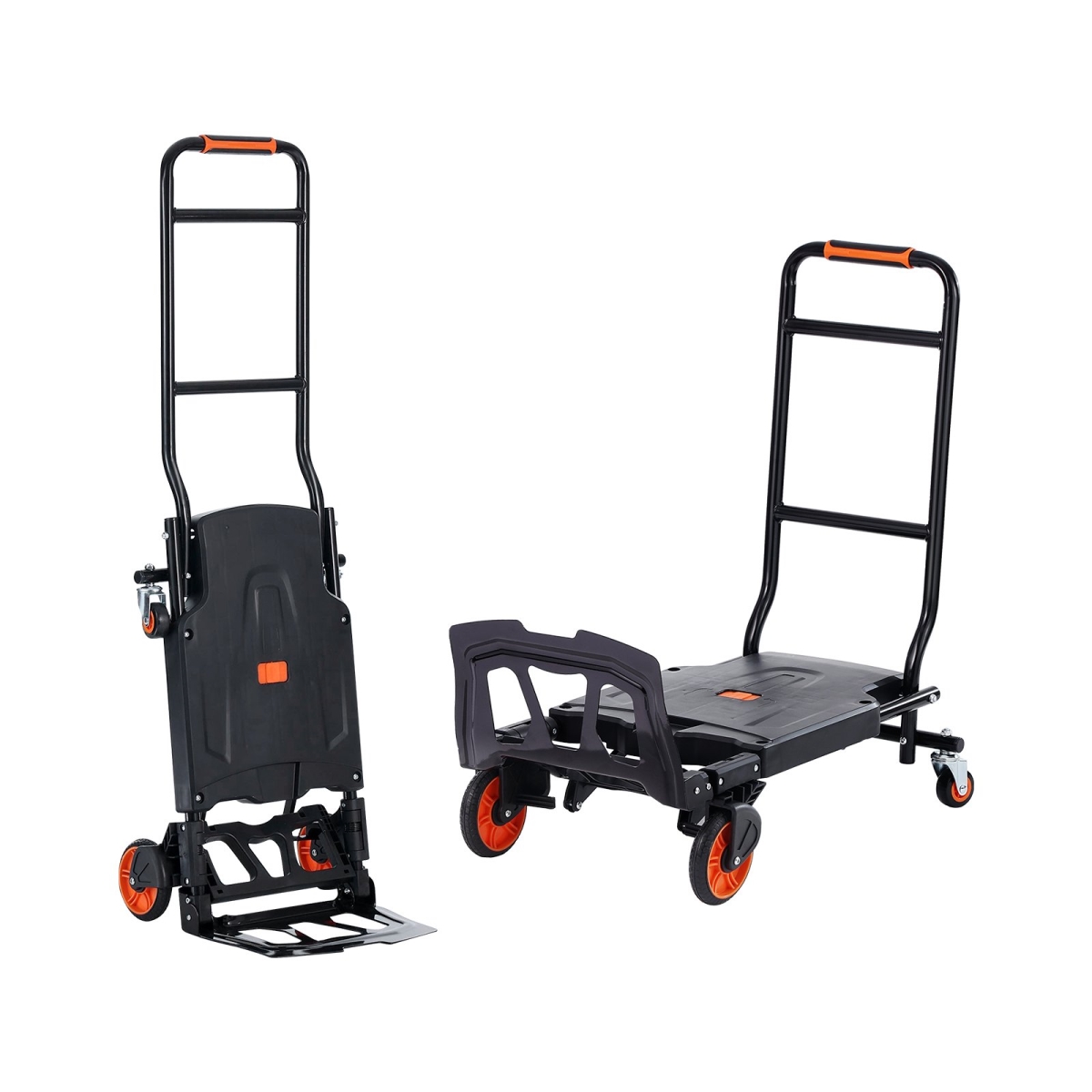 Aluminum Hand Truck, 2-in-1, 300 lbs Load Capacity