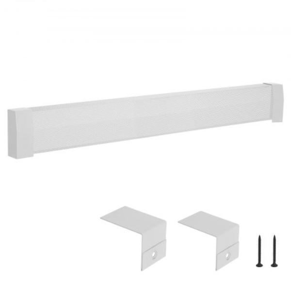 Baseboard Heater Covers - Premium Series 5 ft. Standard Electric Heating Unit Front Cover - White - Heavy-Duty Steel - Easy Installation
