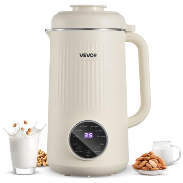 Picture of Vevor JGNNJSHSBXG3DO0WR001V1 8-in-1 Nut Milk Maker - 41 oz Soy Milk Maker Machine with 10 Blades for Homemade Oat - Nut - Soy - Juice - Milkshake - Rice Cereal - Plant-Based Beverages