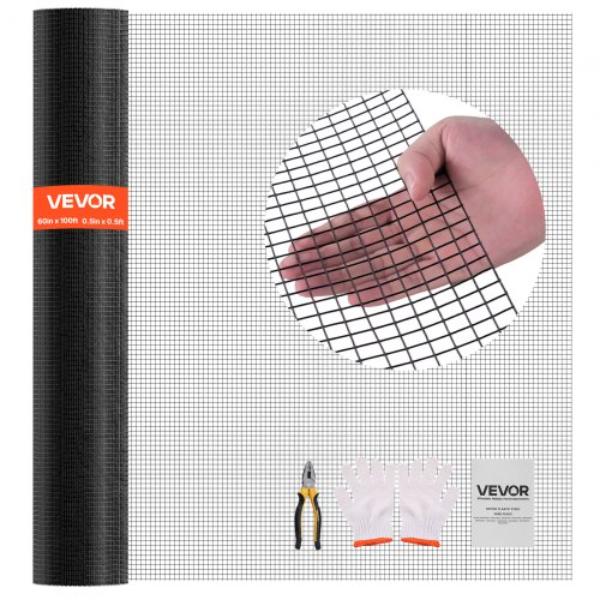 60 in. x 100 ft. Hardware Cloth - 0.5 in. 19-Gauge Galvanized Wire Mesh Roll - Weather-Resistant Vinyl Coated Chicken Wire Fencing