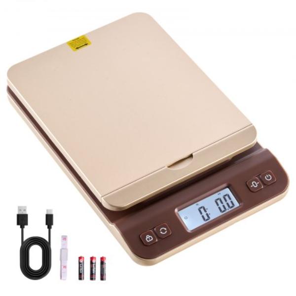Picture of Vevor YTTC30KG2G00BWNEE001V9 Digital Shipping Postal Scale - 88 lbs - 0.1 oz High Accuracy - Flip Holder Design - Easy Calibration - Home & Office Use - Battery Included