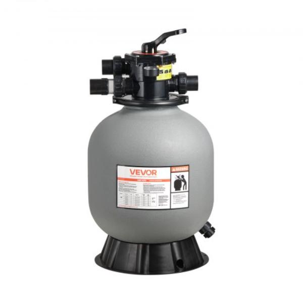 Sand Filter - 18 in. 40 GPM Above Inground Swimming Pool Sand Filter System with 7-Way Multi-Port Valve for Above in Ground Pools