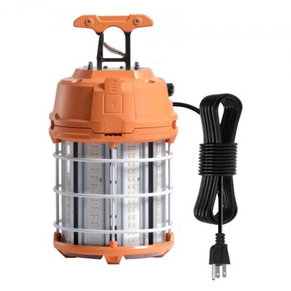 LED Temporary Work Light - 100W 14400 lm 5000K Durable & Water-Resistant Linkable up to 8 Units Ceiling or Stand Job Site Illumination