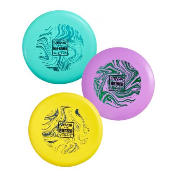 Disc Golf Set - Disc Golf Starter Set - Beginners Flying Discs - PDGA Approved for Outdoor Backyard Lawn Beach Park - Pack of 3