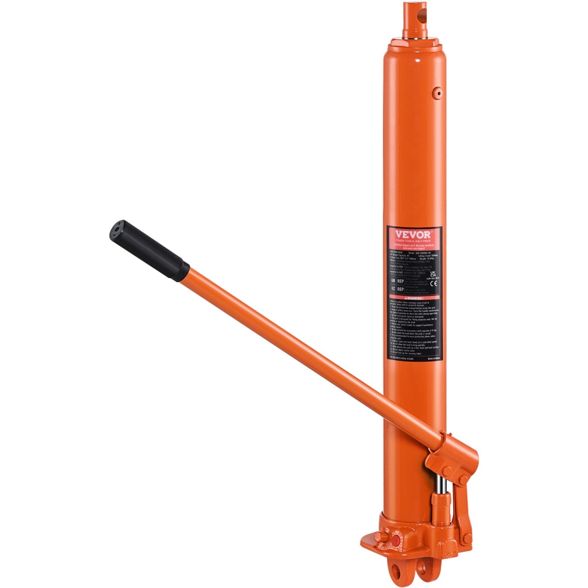 ZZSQJDUXJ8TDNP9EDV0 Hydraulic Long Ram Jack 8-Ton Clevis Base Engine Hoist Cylinder Single Pump