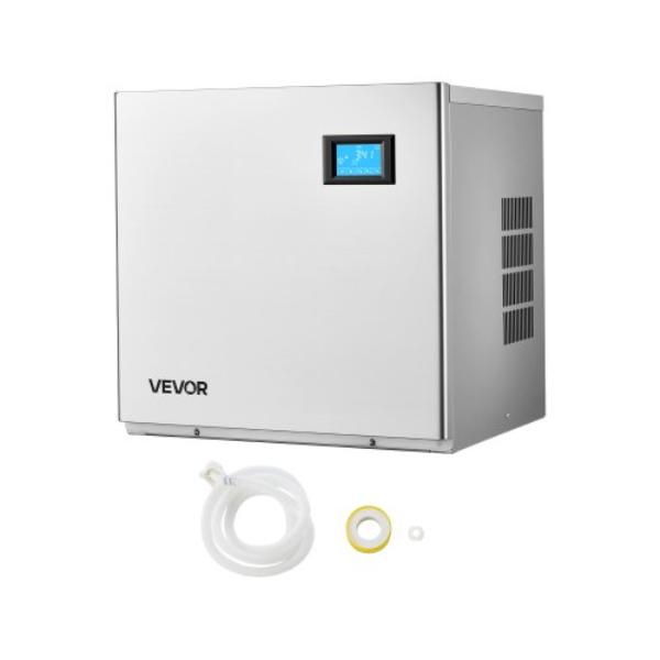 Picture of Vevor FTZBJJTXFB36KU3G1001V1 Commercial Ice Maker Machine - Head - 360 lbs - Stainless Steel - Self-Cleaning - Ice Tray - Ideal for Restaurant Bar Cafe Hotel - Head Only - 156 Piece