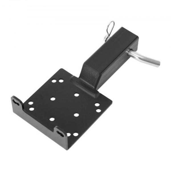 CYJPAZZJTYXCD7MD3001V0 Winch Mount - 3600 lbs - Trailer Hitch Winch Mount with 2-inch Receiver - 2-4 Winch Bolt Holes - Powder Coated Steel - Black