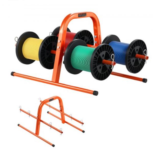 Wire Spool Rack - 100 lbs - Smart Hand Caddy - Heavy-Duty Steel Wire Dispenser Holder for Up to 8 Spools - Max 9.45 in. Dia. - Easy Lift Design