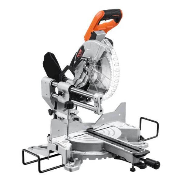 Sliding Compound Miter Saw - 10 in. Blade - 15A Motor - 60-Tooth - Corded Double Bevel Sliding Miter Saw for Wood - Composite Decking - Laminates