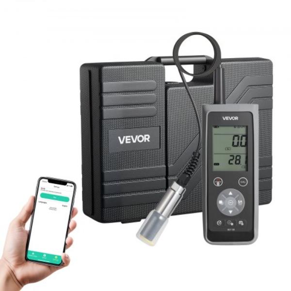 Dissolved Oxygen Meter - Portable Tester Kit - 13.1 ft. Electrode Cable - Bluetooth & USB Data Transfer - 750 Data Sets Storage - DO Meter for Ponds