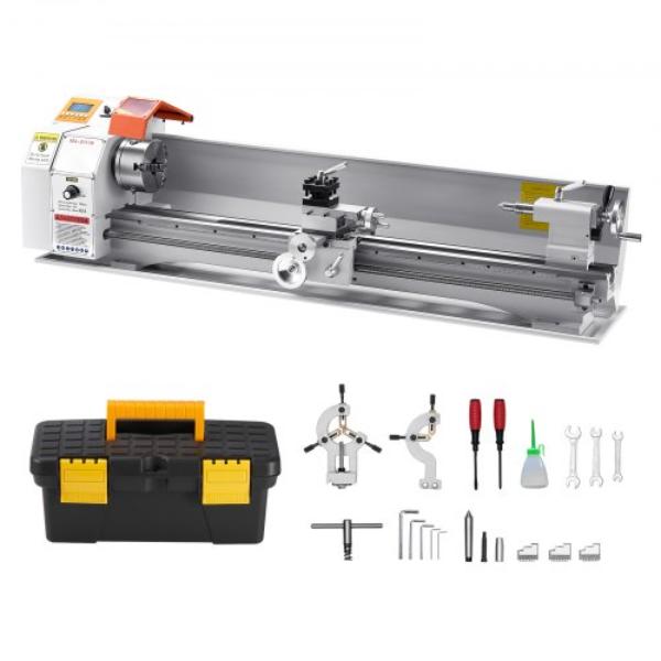Metal Lathe Machine - 8.7 x 39 in. Precision Bench Power Metal Lathe Automatic Feed 0-2500 RPM Variable Speed 1250W Brushless Motor