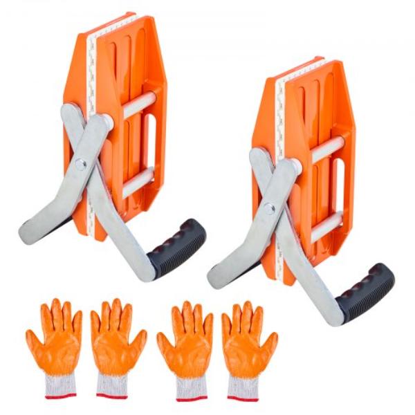 Double Handed Stone Carrying Clamps - 660 lbs Load - Granite Panel Carriers - Heavy Duty lifting Clamps for Plywood - Glass - Granite - Pack of 2