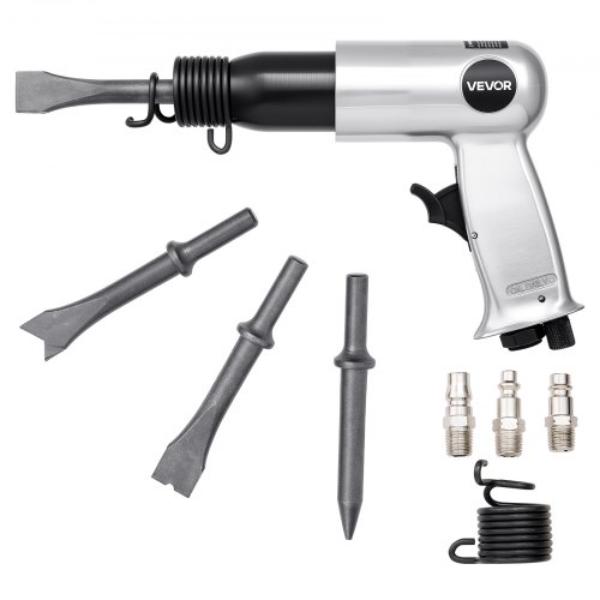 Air Hammer - 3500BPM Pneumatic Hammer - 2.76 in. Stroke - Chisels - Pistol-Grip Compact Air Chisel Pneumatic Shovel Tool - 4 Piece