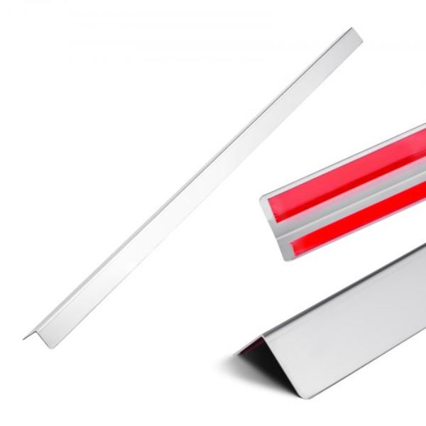 Stainless Steel Wall Corner Protector - 1.5 x 1.5 x 48 in. Metal Corner Guards 304 Stainless Steel Edge Trim 90 deg Angle - Pack of 10