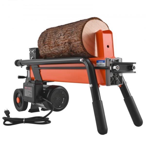 Electric Log Splitter - 6.5 Tons - 1500W 15A Motor - Portable Firewood Splitting Machine - 6 in. Wheels - Wood Splitters for Forestry Harvesting