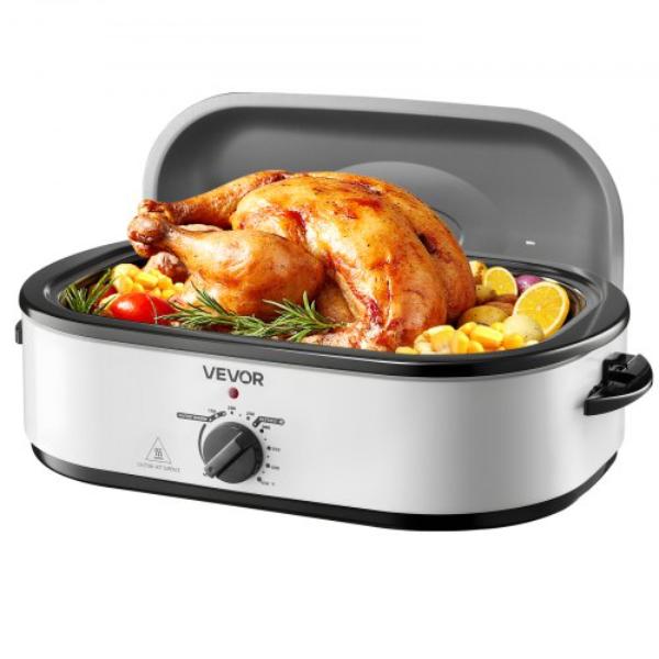 Picture of Vevor KJLBS18QT145BZKF0001V1 Roaster Oven - 18 qt. Electric Roaster Oven - 150-450 deg Adjustable Temperature Electric Roasting Pan - Multifunctional Electric Roasters Oven