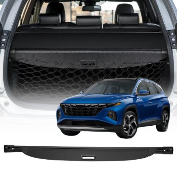 YCKSSSHCGYCKEPGOH001V0 Retractable Cargo Cover - Carbon Fiber Texture for 2021-2025 Hyundai Tucson 5-Seater