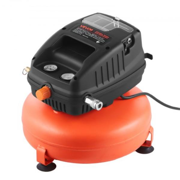 BSKYJYX120V3AJJGM001V1 3 gal Portable Pancake Air Compressor - 0.33 HP - 0.54CFM 90PSI - 100PSI Max Working Pressure - Oil-Free