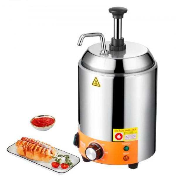 DRNZBX650WYXQIZUZ001V1 2.4L Electric Stainless Steel Cheese Dispenser with Pump