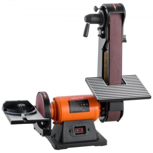 6 in. Disc Sander & 2 x 42 in. Belt Sander - 420W Professional Bench Sanders Combo for DIY Woodworking - Furniture Refinishing - Knife Sharpening