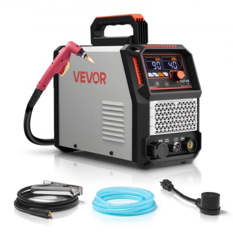 Plasma Cutter - 65A Non-Touch Pilot Arc Plasma Cutting Machine Non-High Frequency with 2T-4T Function & Adjustable PT Time - 110V-220V