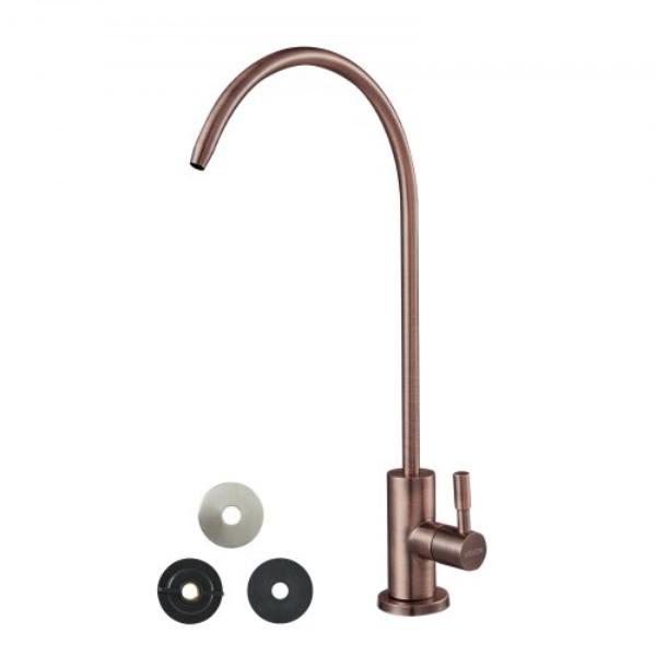 Picture of Vevor BXGZTBSGLSLTCHT9T001V0 RO Water Faucet - Stainless Steel - Antique Bronze - Drinking Water Faucet with Solid Brass Valve - Anti-Rust & Durability for Kitchen - Bar Counter - Cafe