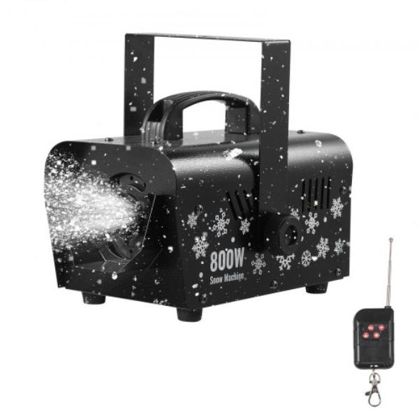 Snow Machine - 800W Handheld & Hanging Snow Maker - Portable Wireless Remote Snowmaking Machine - 1 Liter Tank - Outdoor & Indoor Snowflake Maker