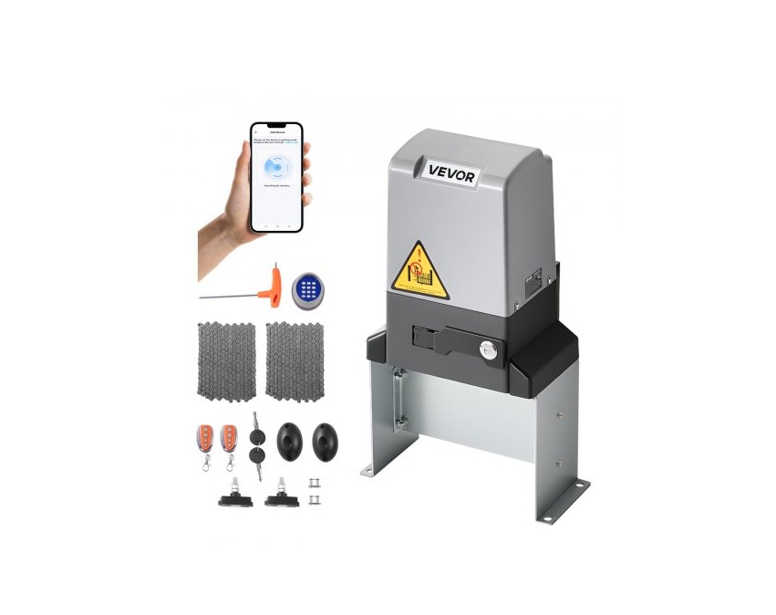 PYMKMJLTPYMJXFPGV001V1 900W Automatic Electric Sliding Gate Opener for Doors - Up to 65.6 ft.