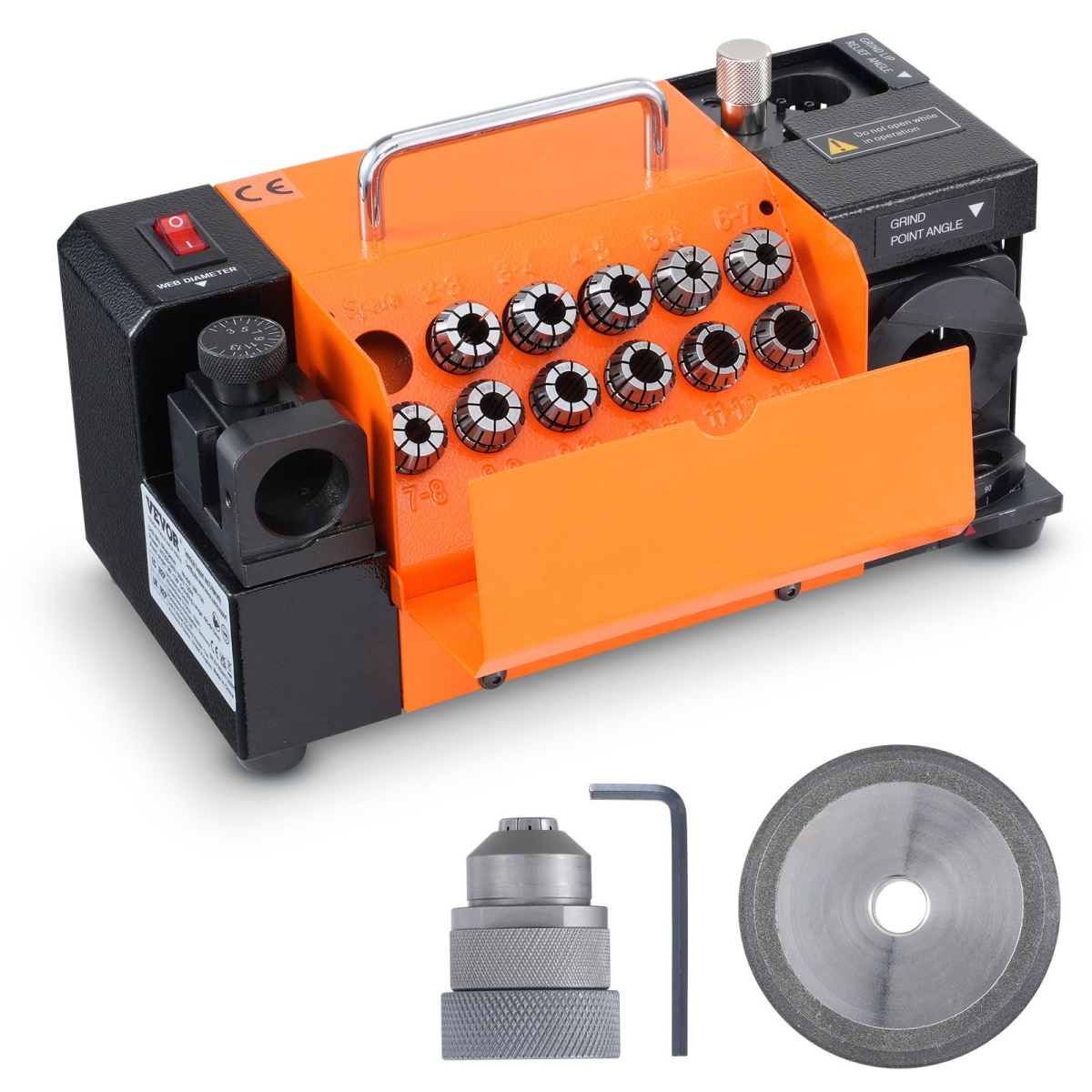 ZTYMJ321819C2DOZEV1 MR-13A Drill Bits Sharpener 3-13 mm End Mill Grinder Sharpener & 11 Collets