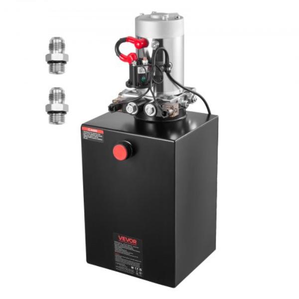 20 qt. Hydraulic Power Unit - Double Acting Dump Trailer Pump - 3200 PSI Max Relief Pressure - 0.91 GPM Flow Rate - DC 12V Hydraulic Pump