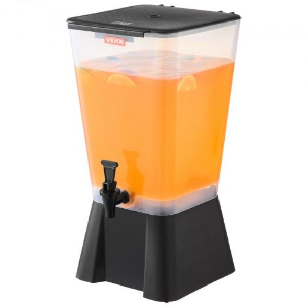 Picture of Vevor YLFPQSLFPQSLXMK9K001V0 5 gal Beverage Dispenser - Plastic Juice Dispenser with No-Drip Spigot - Iced Tea Lemonade Water Dispenser for Parties - Restaurants - Hotels