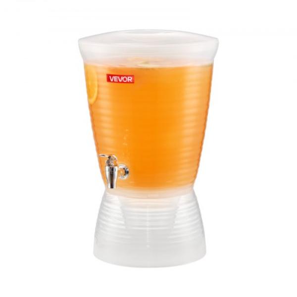 Picture of Vevor YLFPQSLFPQSLQVGLB001V0 Beverage Dispenser - 2.64 gal Drink Dispenser - Plastic Juice Dispensers with Spigot Ice Chamber - Iced Tea Lemonade Juice Water Dispensers