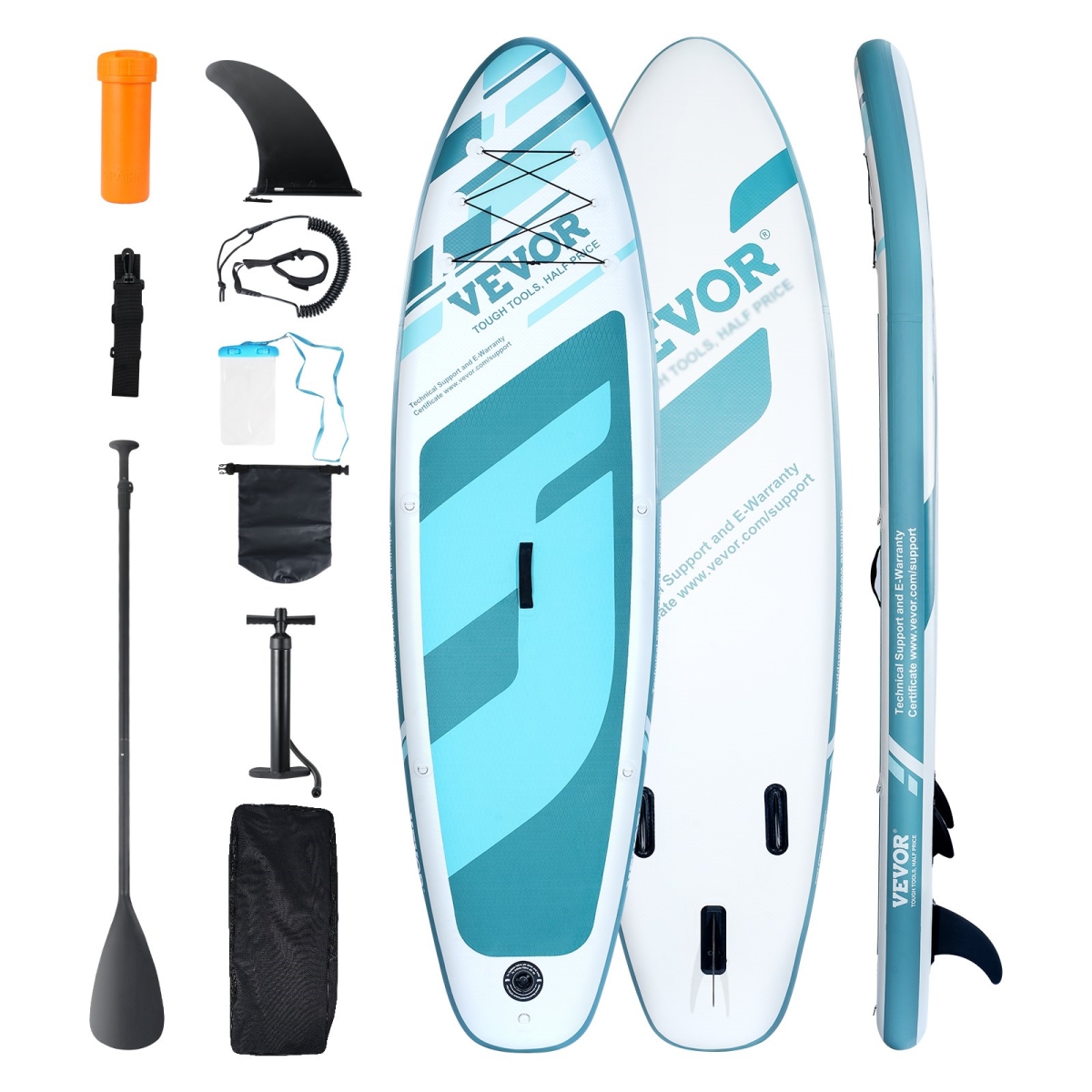 Picture of Vevor CQJBPTKPTKBL13VK8V0 Inflatable Stand Up Paddle Board 11 ft. Sup Surf Board with Paddle Accessory