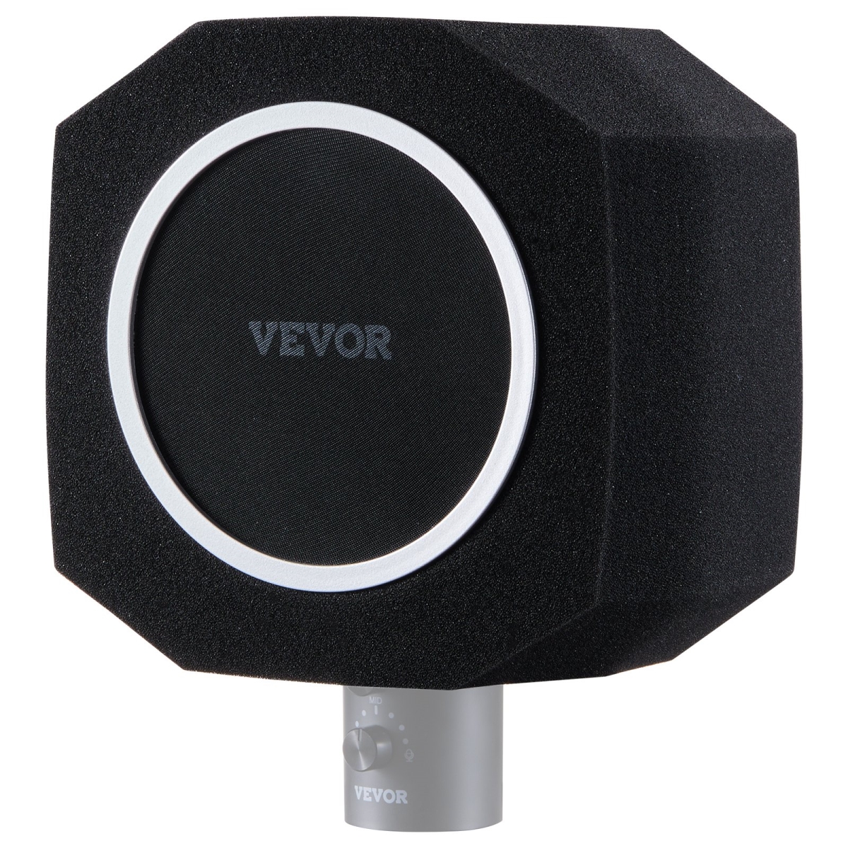 Picture of Vevor FFZMKFZJ4070136B7V0 Microphone Isolation Ball&#44; High-Density Acoustic Foam&#44; Windscreen Isolation Shield with Dual-Layered Pop Filter
