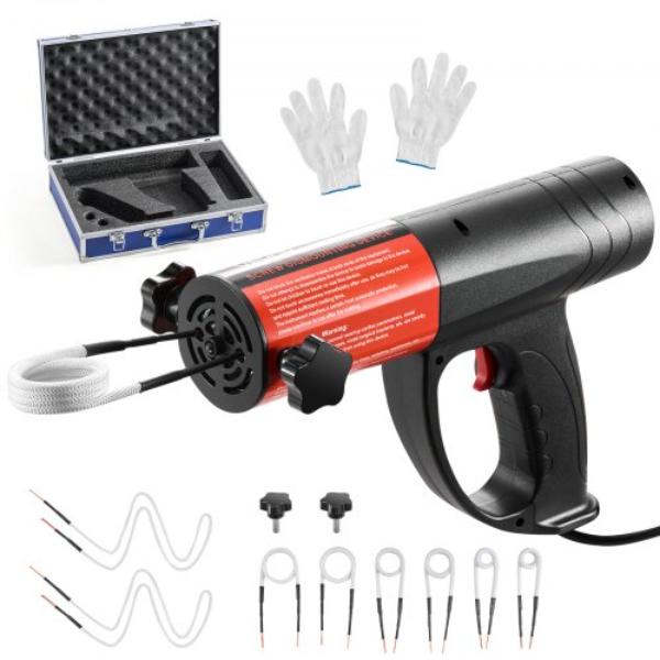 Induction Heater Bolt Removal - 1500W 110V Magnetic Induction Heater Kit - Handheld Nut Buster Tool Mini Heating Machine for Rusty Screw Removing