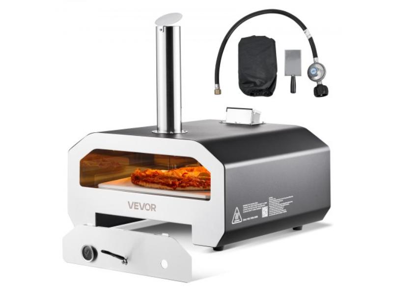 Picture of Vevor BXPSLDNZWDJPG18F6001V0 16 in. Wood Fire & Propane Gas Dual Fuel Pizza Oven