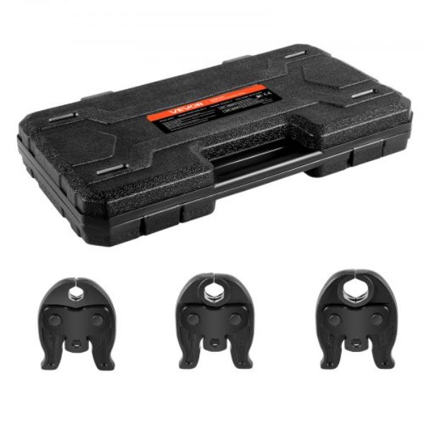 ProPress Jaws - Pressing Jaws 0.5, 0.75 & 1 in. for ProPress Copper Pipes Connections with 24KN Press Tools - Includes Carrying Case - 3 Piece