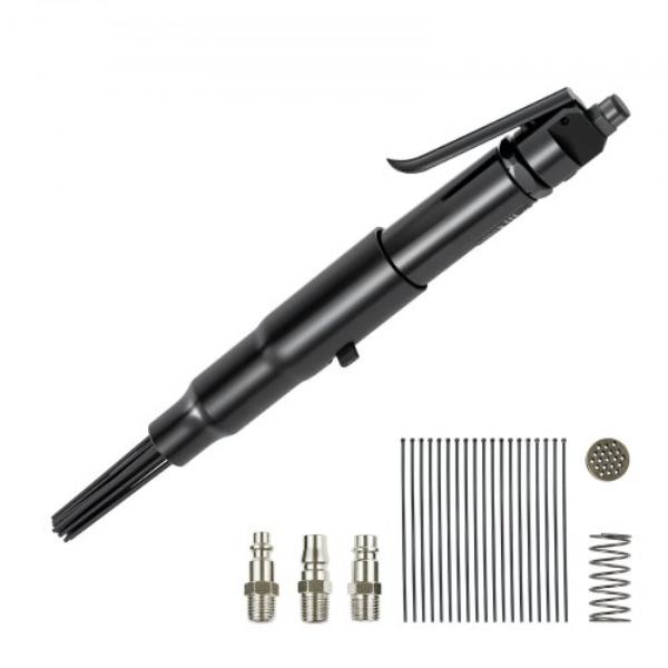 Air Needle Scaler, 3400 BPM Pneumatic Rust & Paint Remover with 3-Speed Adjustment, 19 Hardened Needles & 3 Air Connectors