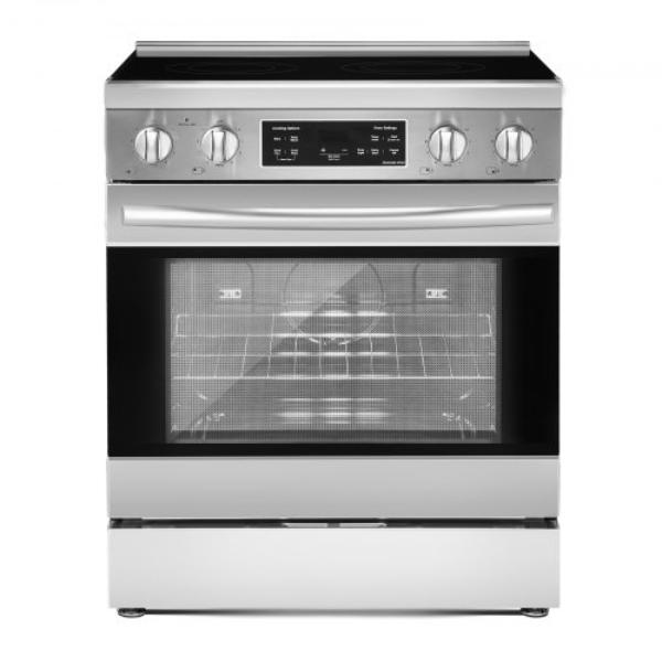 Picture of Vevor DTLKDL30YCJC0S4LJ001V8 30 in. Electric Range Oven - 4.8 cu. ft. - Compact Freestanding Oven - Stainless Steel Kitchen Stove - 4 Cooktop Burners
