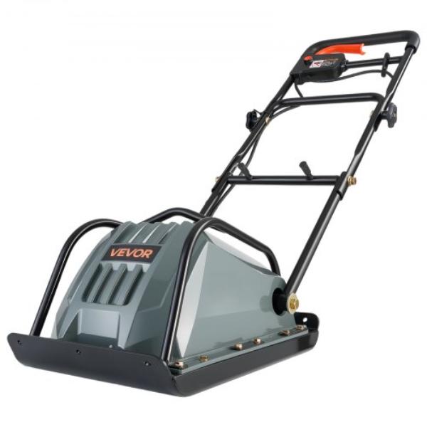 Plate Compactor - 130W Electric Ground Rammer - 5 kN Force - 3.9 in. Depth - 3304 sq. ft. per Hour Efficiency - Gas Powered Soil Compaction Machine