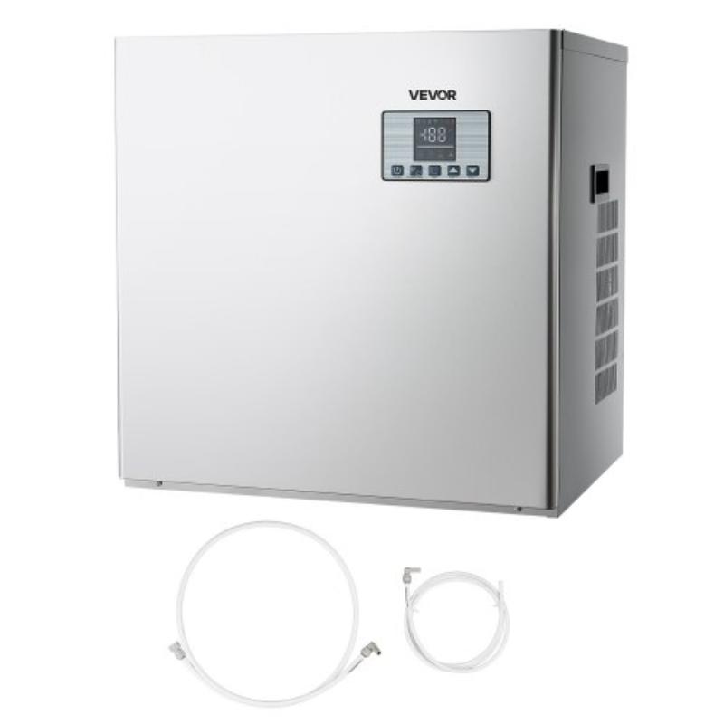 Picture of Vevor FTZBJJTXFB40B6APE001V1 Commercial Ice Maker Machine - Head - 400 lbs & Day Stainless Steel Ice Machine with Scheduled Ice-Making - Self-Cleaning - Adjustable Thickness