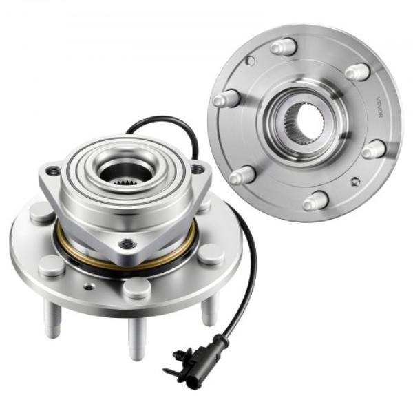 Front Wheel Bearing & Hub Assembly with ABS Sensor for 2007-2013 Chevy Avalanche & GMC Sierra 1500 - OEM 515096, 6-Lug - 2 Piece