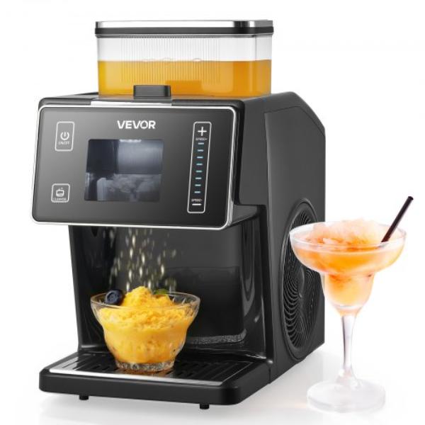 Picture of Vevor JYNBJFL20KG2YY89C001V1 Snowflake Ice Machine - 44 lbs - 24H - Electric Snow Cone Maker - 0.2 gal Tank - Stainless Steel Blade - Fast Pre-Cooling