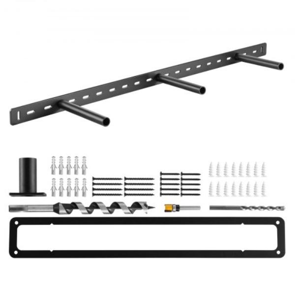 Floating Shelf Bracket - 190 lbs - 34 x 6.2 x 1.5 in. Heavy Duty Hidden Shelf Brackets Support - Wall Mounting Invisible Floating Shelves Bracket