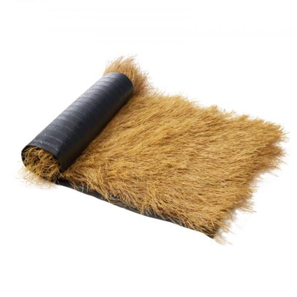 Artificial Thatch Grass Roof - 1.3 x 3.9 ft. Tiki Bar Hut Thatch Roofing Roll - Waterproof & Fire-Resistant - Palapa Tiki Roof Mat