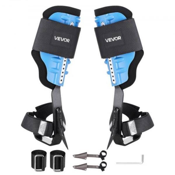 XPSZZDPKQMFHCUIBM001V0 Tree Climbing Spikes - Height-Adjustable Tree Climbing Gear - 350 lbs Load - Heavy Duty Steel Climb Spurs Arborist Equipment