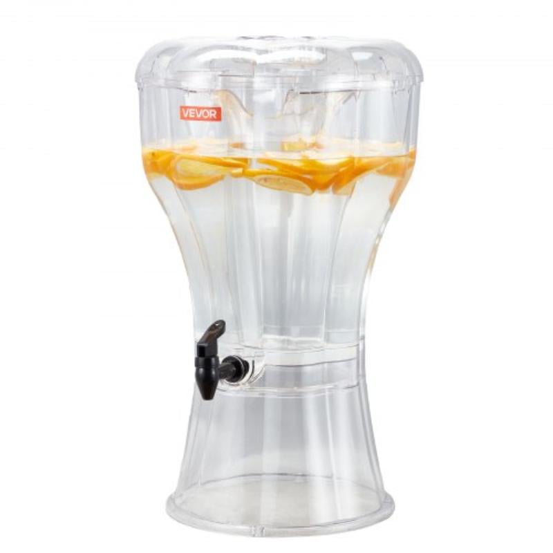 Picture of Vevor YLFPQSLFPQSLW6W60001V0 Beverage Dispenser - 3.4 gal Drink Dispenser for Parties - Plastic Juice Dispensers with No-Drip Spigot - Iced Tea Lemonade Juice Water Dispensers