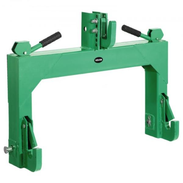 ZZJKHJT2LTLJ87ME7001V0 3Point Quick Hitch  4000 lbs Lift  Category 2 Tractor  Adjustable 5Level Bolt  HeavyDuty44 Green